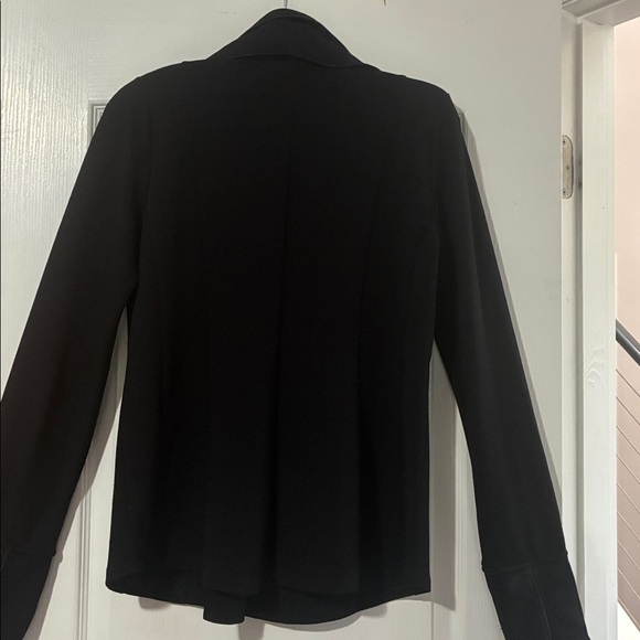 Soft Surroundings Blazer Black Colorful floral statement collar size M Unique - Picture 3 of 12